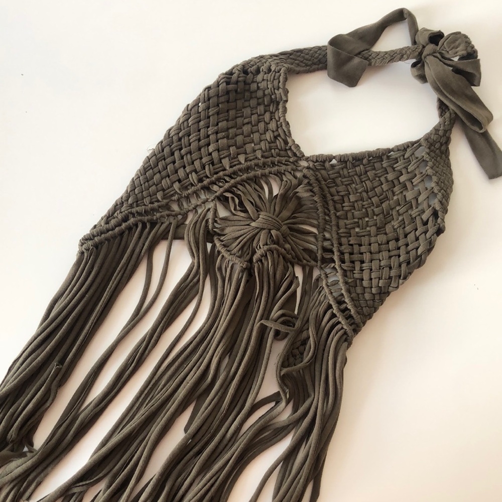 Crotchet Open Back Halter